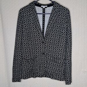 Isaac Mizrahi Monochrome Patterned Jacket